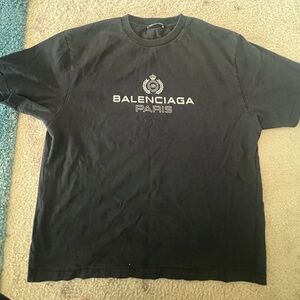 Black, Balenciaga T shirt XL